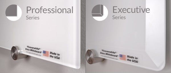 Professional and Executive Glass Whiteboard Compared