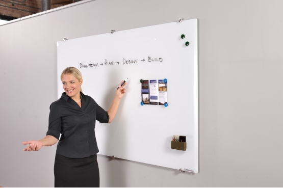 Executive Magnetic Glass Dry Erase Board