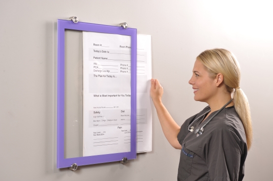 Hospital Patient Room Glass Whiteboard
